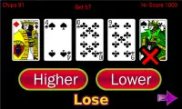 Higher or Lower card game Screen Shot 3