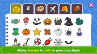 Halloween - Coloriage et jeux Screen Shot 2