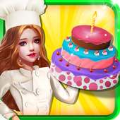 Kue pabrik kue roti: dessert cooking game
