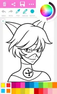 Ladybug and Cat Noir Coloring Book Screen Shot 4