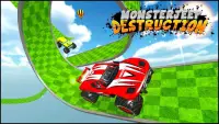 राक्षस कार स्टंट : रेसिंग कार गेम्स : बहाव कारें Screen Shot 0
