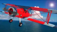Летающий реактивный самолет трюковые гонки Screen Shot 0