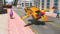 Flying Car Stunts Driver City Simulator Screen Shot 0
