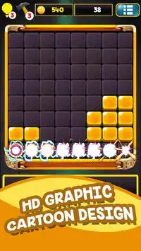1010 Goldener Block Puzzle quinkte neue 8x8 Screen Shot 1