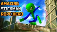 Spider Stickman Rope Hero - Spider Hero Games Screen Shot 0