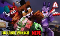 FNAF Ultimate Custom Night for Minecraft PE Screen Shot 1