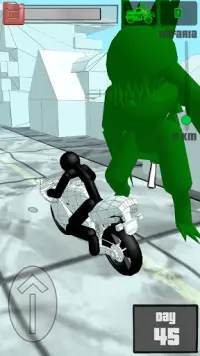 Stickman Zombie: Motorcycle Ra Screen Shot 5