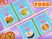 cafe food world: สูตรอาหารทำอาหาร Screen Shot 1