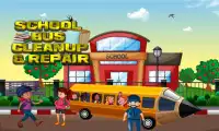 School Bus Cleanup & Repair: Cleaning Games Screen Shot 4