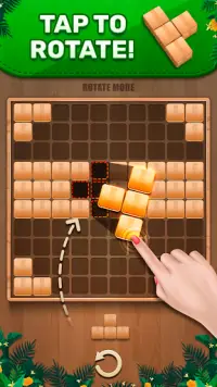 Wooden 100 Block Puzzle - Classic Wood Brain Game Screen Shot 1