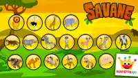Jeux pour Enfants Puzzles et couleurs de la Savane Screen Shot 4
