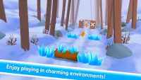 Snowman Rush: Frozen run Screen Shot 11