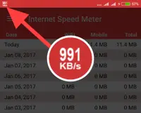 Internet Speed Meter Real Screen Shot 0