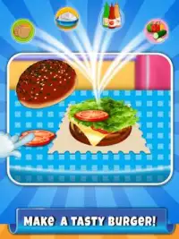 Fabricante americano hamburguesa - cocinar juegos Screen Shot 0