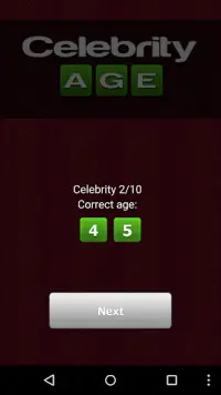 Guess the Age (Celebrities) Screen Shot 5
