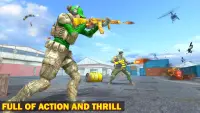 Mga Larong Pambaril 3D: Cover Fire Real Commando Screen Shot 3