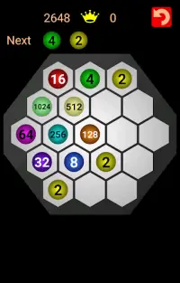 Master 2048 Hexagon Screen Shot 1