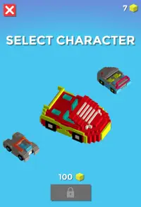 Blocky Car Racing : Traffic Racer 3D Screen Shot 4