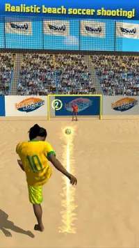 Beach Flick Soccer Shootout Screen Shot 2