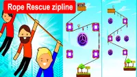 ROPE RESCUE ZIPLINE – UNIQUE PUZZLE GAME Screen Shot 7