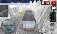 शीतकालीन सड़क पर ट्रक 3 डी Screen Shot 5