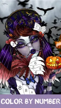 Zombie Painting - Color by Number & Coloring Games Screen Shot 0