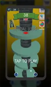 Spiral Jump Game Screen Shot 0
