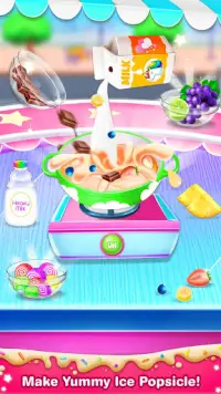 Unicorn Ice Cream Pop & Popsicles-Ice Cream Games Screen Shot 2