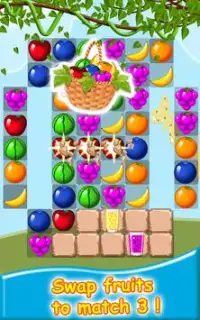 حلوى الفاكهة: المباراة الحرة 3 ألعاب Screen Shot 0