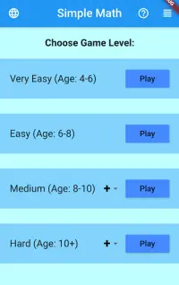 Simple Math Screen Shot 1