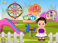 de baby spelen in het park Screen Shot 0