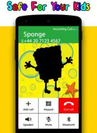 Sponge Call - Kids Phone Screen Shot 5