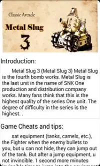 Guide Metal Slug 3 Screen Shot 0