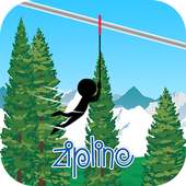 Shadow Stick Man Zipline