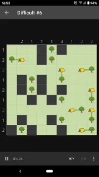 Trees and Tents Puzzle Screen Shot 4