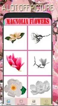 Magnolia Flowers Color By Number-Pixel Art 2020 Screen Shot 1