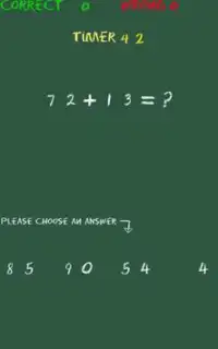 Simple Maths Test Screen Shot 1