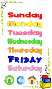 Learn days of week and months Screen Shot 1
