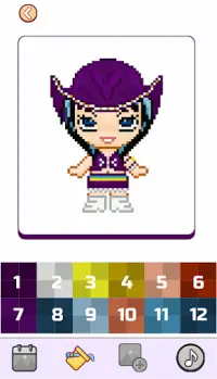 Doll Piece Pixel Art Color By Number Screen Shot 1