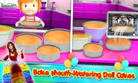 Doll Cake Maker - Rainbow DIY Cooking shop Screen Shot 3