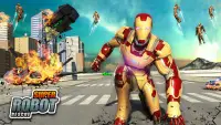 Iron Rope Superhero:  Robot Mission Games 2021 Screen Shot 0