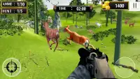 鹿のシューティングゲーム：動物の狙撃シューティング Screen Shot 1