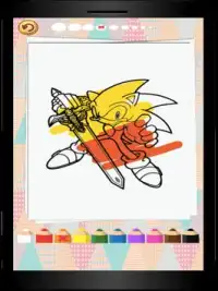 Coloring Sonic Game Kid Screen Shot 5