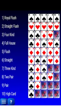 Poker Hands Screen Shot 0