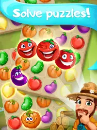 Funny Farm match 3 Puzzle game Screen Shot 9
