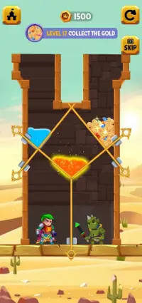 Hero Pin : Pull Him Out - Rescue Games Screen Shot 1