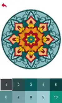 Mandala Art Color by Number - Pixel Art Game Screen Shot 7