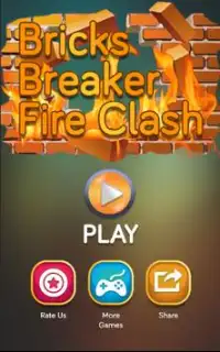 Bricks Breaker : Fire Clash Screen Shot 0