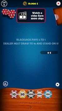 Blackjack 21 Pro - Offline Cas Screen Shot 3