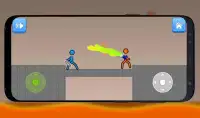 Super Battle Stickman Heros Fighting - 2 Players Screen Shot 1